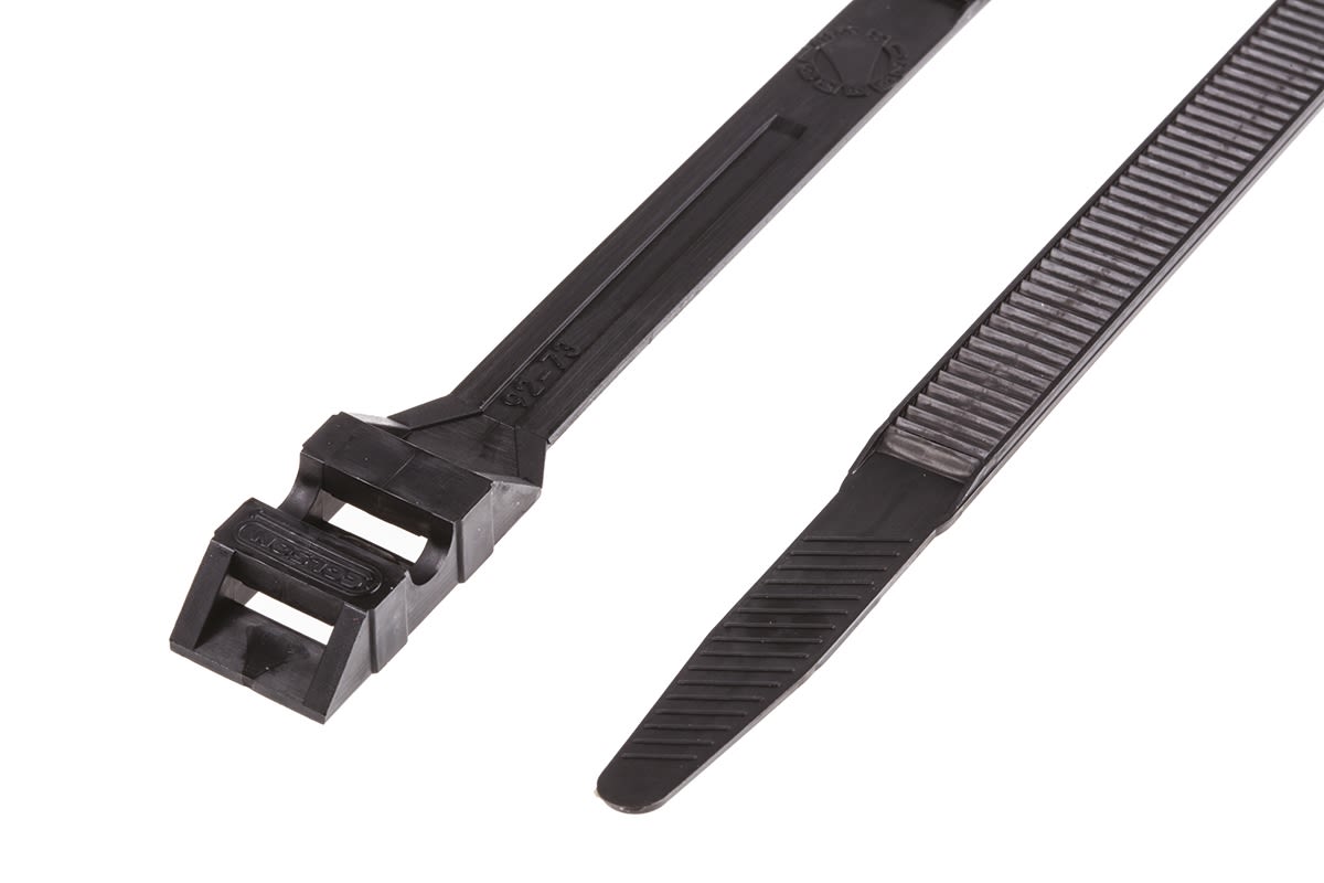 Legrand Cable Tie, 357mm x 9 mm, Black PA 12, Pk-100
