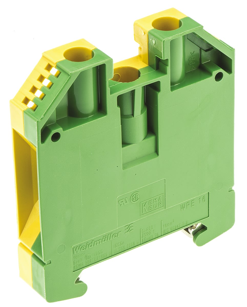 Weidmuller Way Wpe Earth Terminal Block Awg