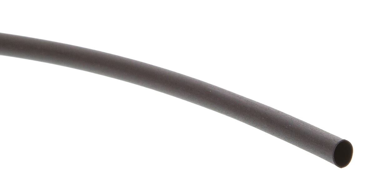 Tubo termorretráctil 3M de Poliolefina Negro, contracción 2:1, Ø 3.2mm, long. 11m