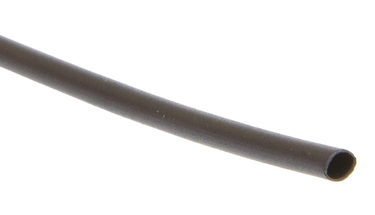 Tubo termorretráctil 3M de Poliolefina Negro, contracción 2:1, Ø 2.4mm, long. 11m