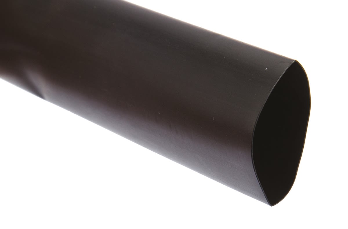 Tubo termorretráctil 3M de Poliolefina Negro, contracción 2:1, Ø 25.4mm, long. 3.5m