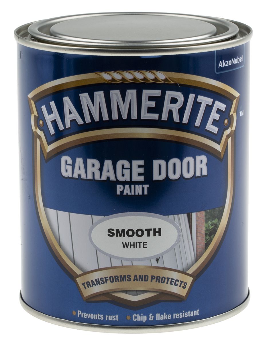 5092848 Hammerite Garage Door Enamel Paint in Gloss White 750ml RS