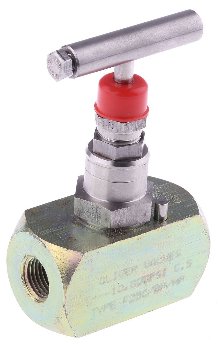 RS PRO Inline Mounting Hydraulic Flow Control Valve, G 1/4, 700bar, 40L
