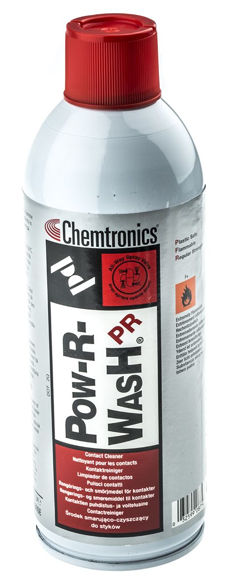 Chemtronics Pow-R-Wash PR Kontaktspray für Kontakte, Schalter, Spray, 400 ml