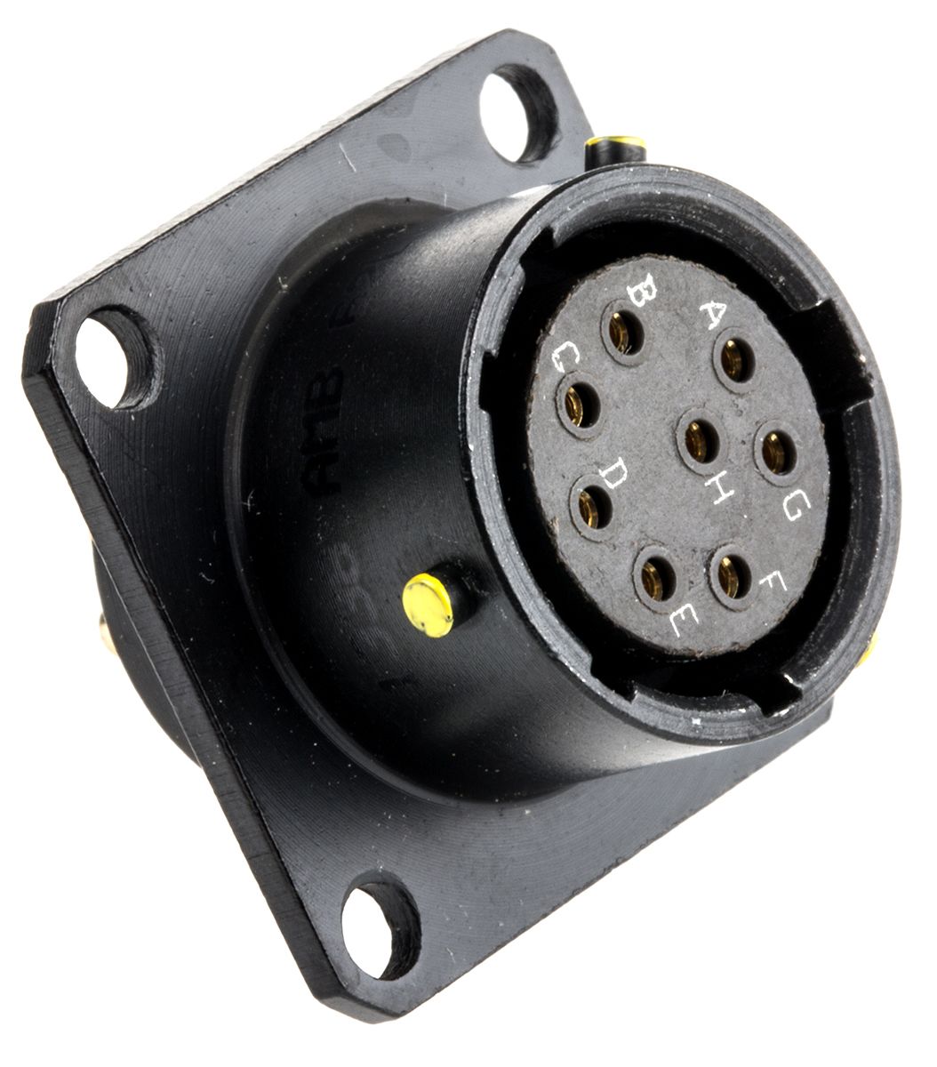 62LC12E1208SN(771) Amphenol 62LC Panel Mount Connector, 8 Contacts