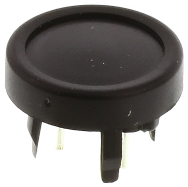 Membránový spínač klávesnice Jednopólový jednopolohový (SPST), barva ovladače: Černá 125 mA při 48 V DC