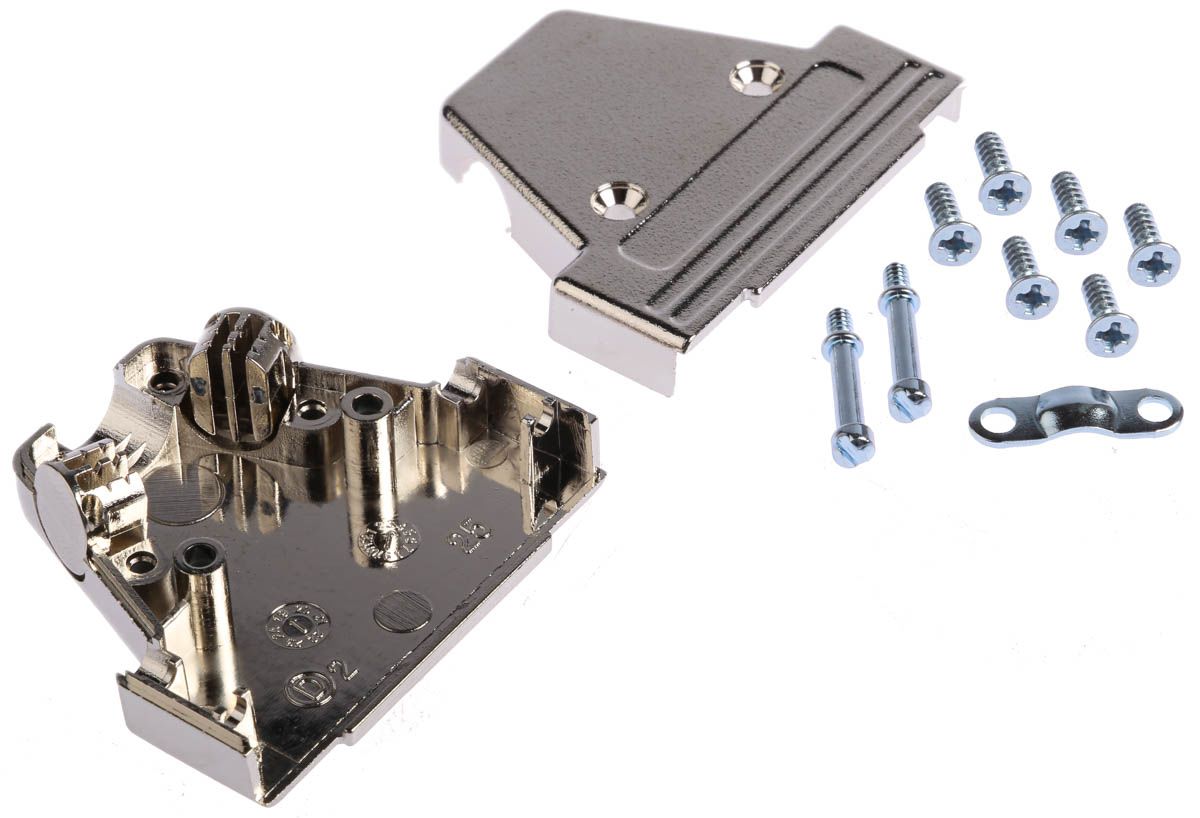 MH Connectors MHTRI-M ABS Angled, Straight D Sub Backshell, 25 Way, Strain Relief