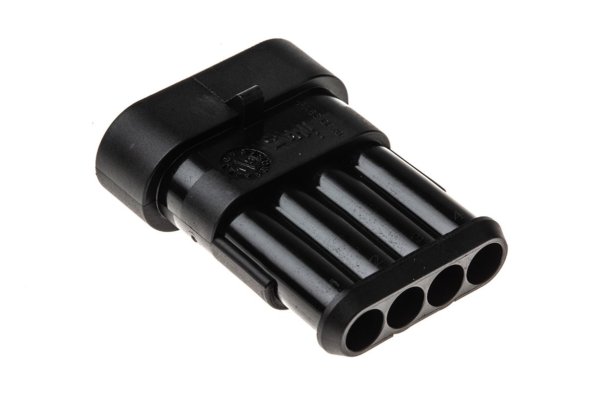 TE Connectivity AMP Superseal 1.5 Female Connector Housing, 6mm Pitch, 4 Way, 1 Row