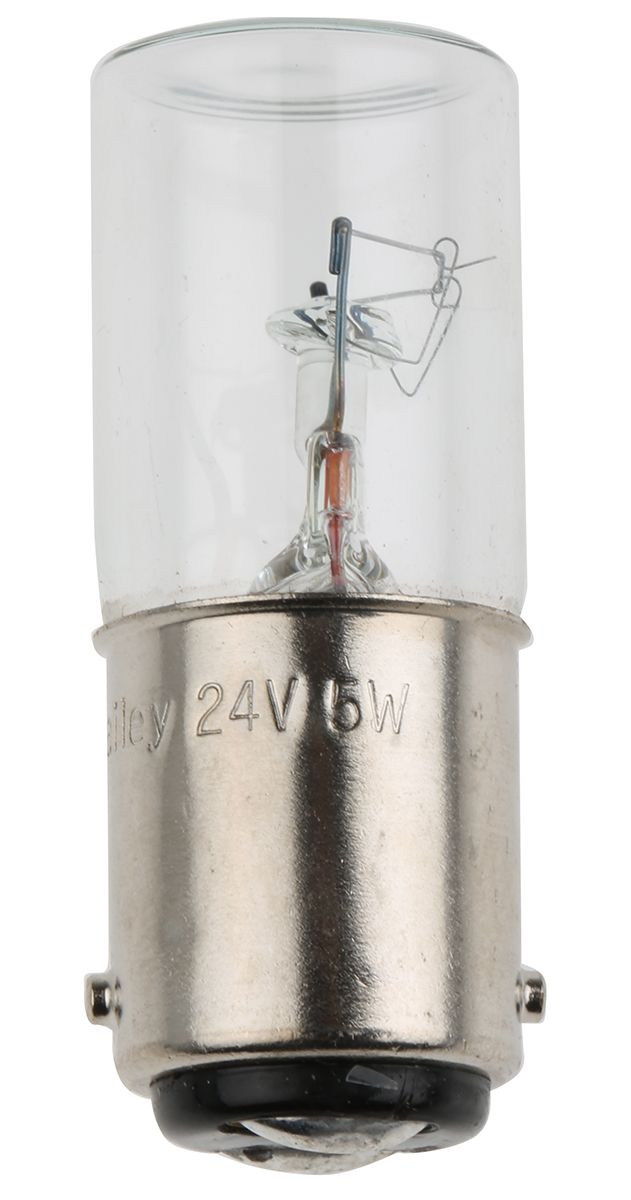 Werma Incandescent Clear Bulb for use with BA15d, BA15d 24 V