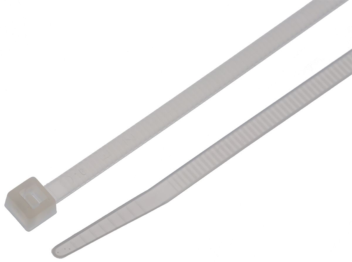 Richco Natural Nylon Standard Cable Tie, 150mm x 3.6 mm