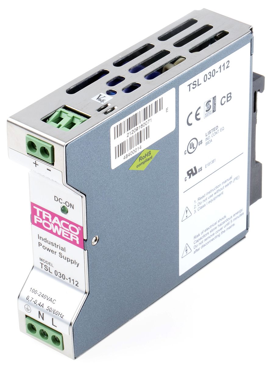 TSL 030112 TRACOPOWER TSL Switch Mode DIN Rail Panel Mount Power