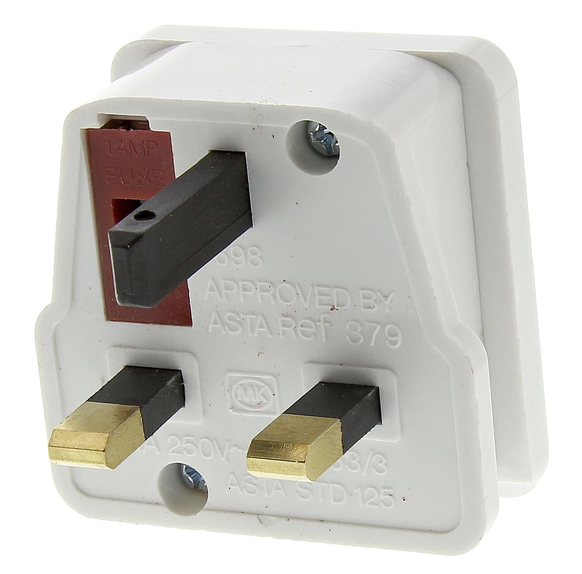 MK Electric UK to UK Shaver Plug Adapter, Rated At 1A