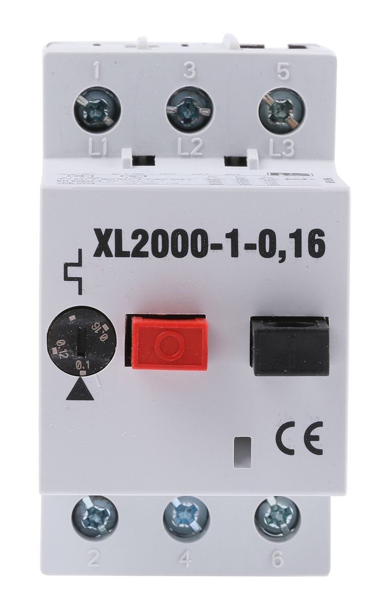 RS PRO 0.1 → 0.16 A Motor Protection Circuit Breaker