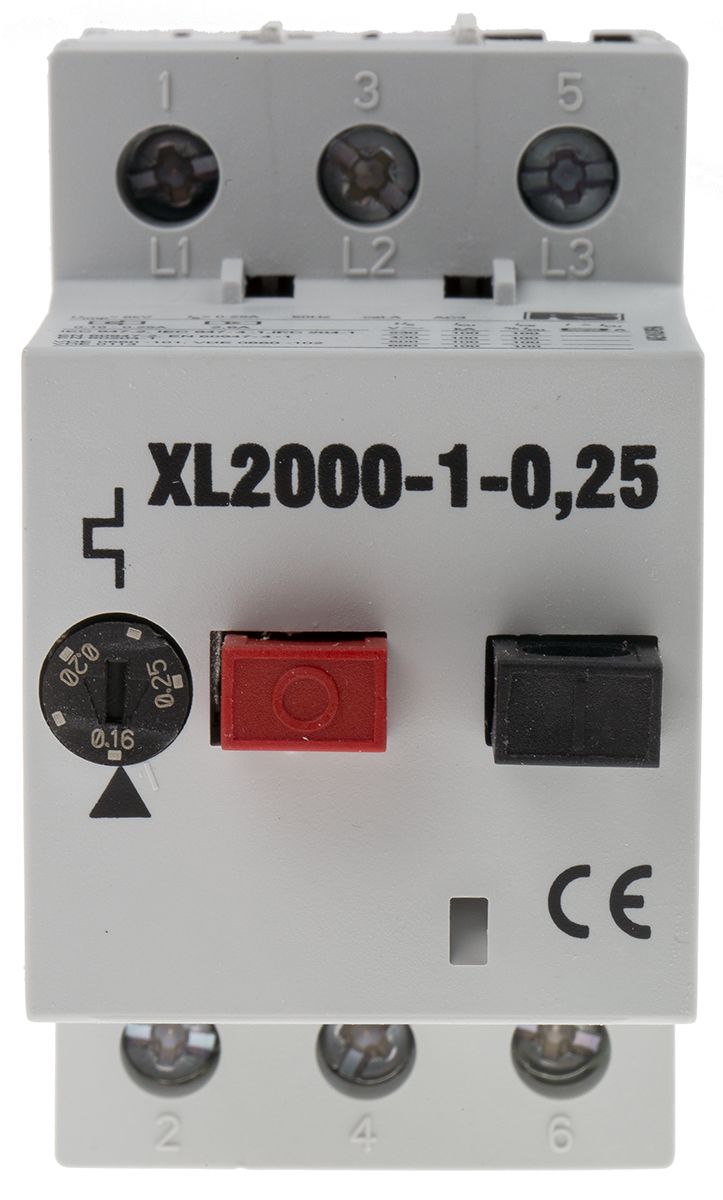 RS PRO 0.16 → 0.24 A Motor Protection Circuit Breaker