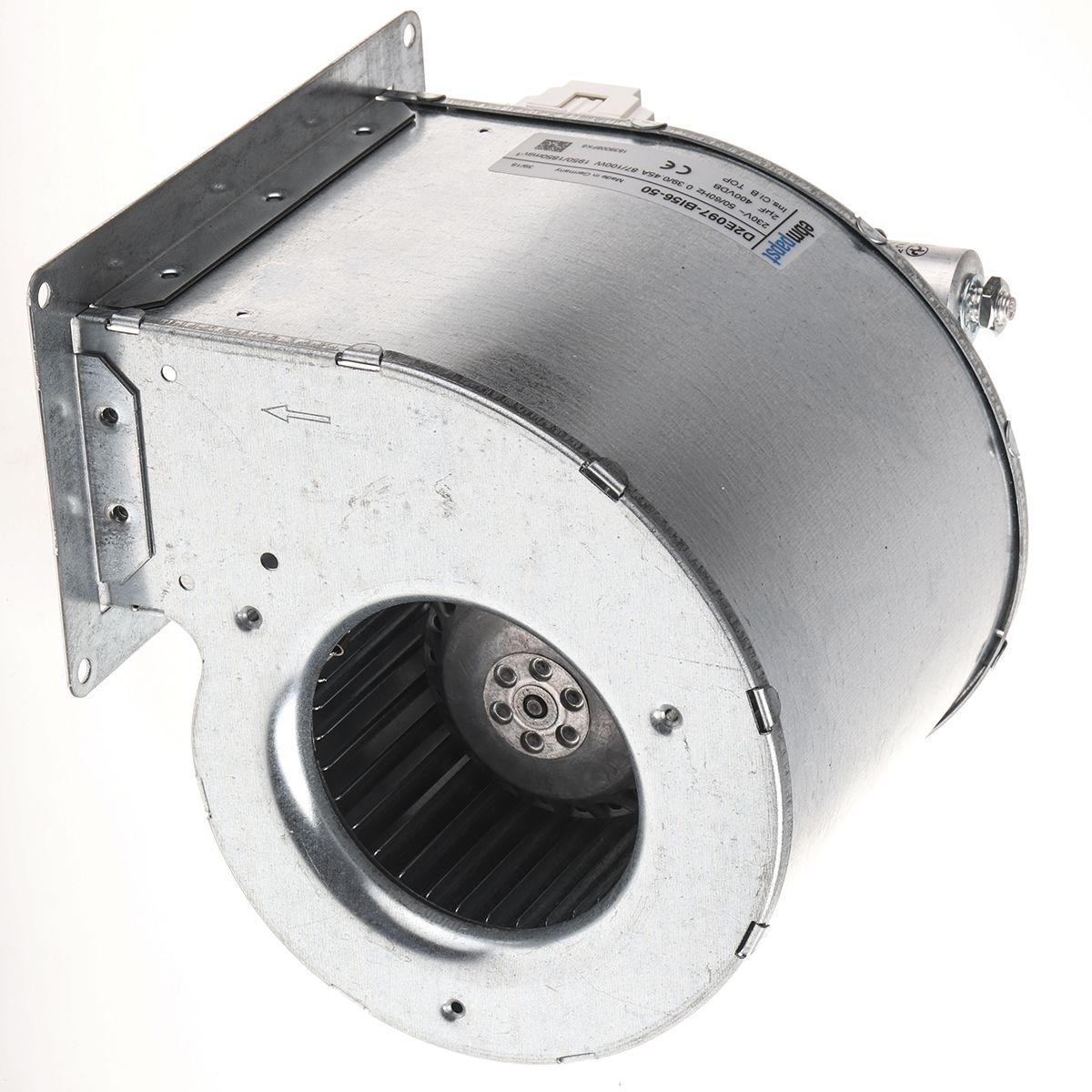 ebm-papst D2E 097 Series Centrifugal Fan, 230 V ac, 435m³/h, AC Operation, 165 x 162 x 146mm