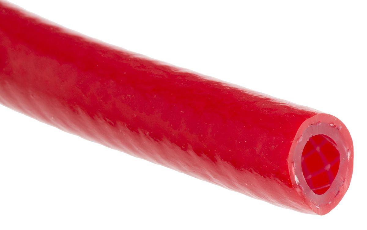 Rs Pro Red Flexible Tubing 10mm Id Pvc 15 Bar Max Working Pressure