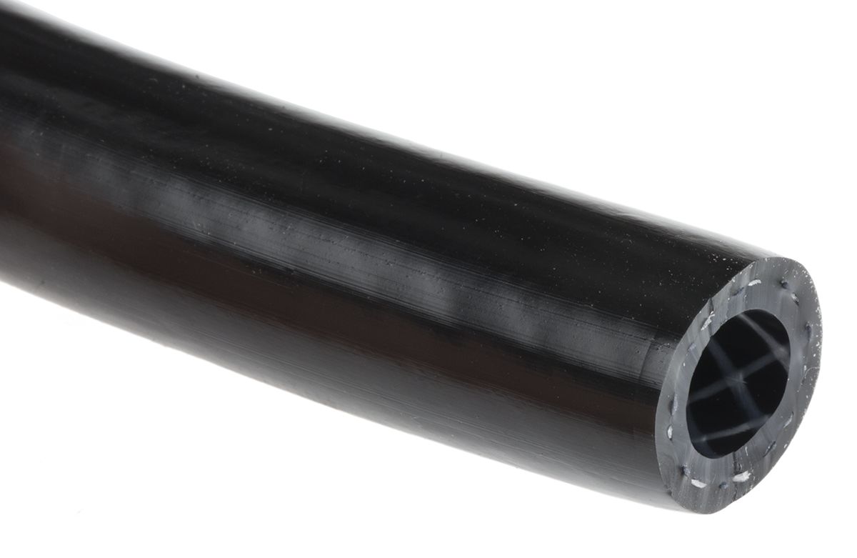 tubo flexible reforzada rs pro de pvc negro long 25m Ø int 8mm
