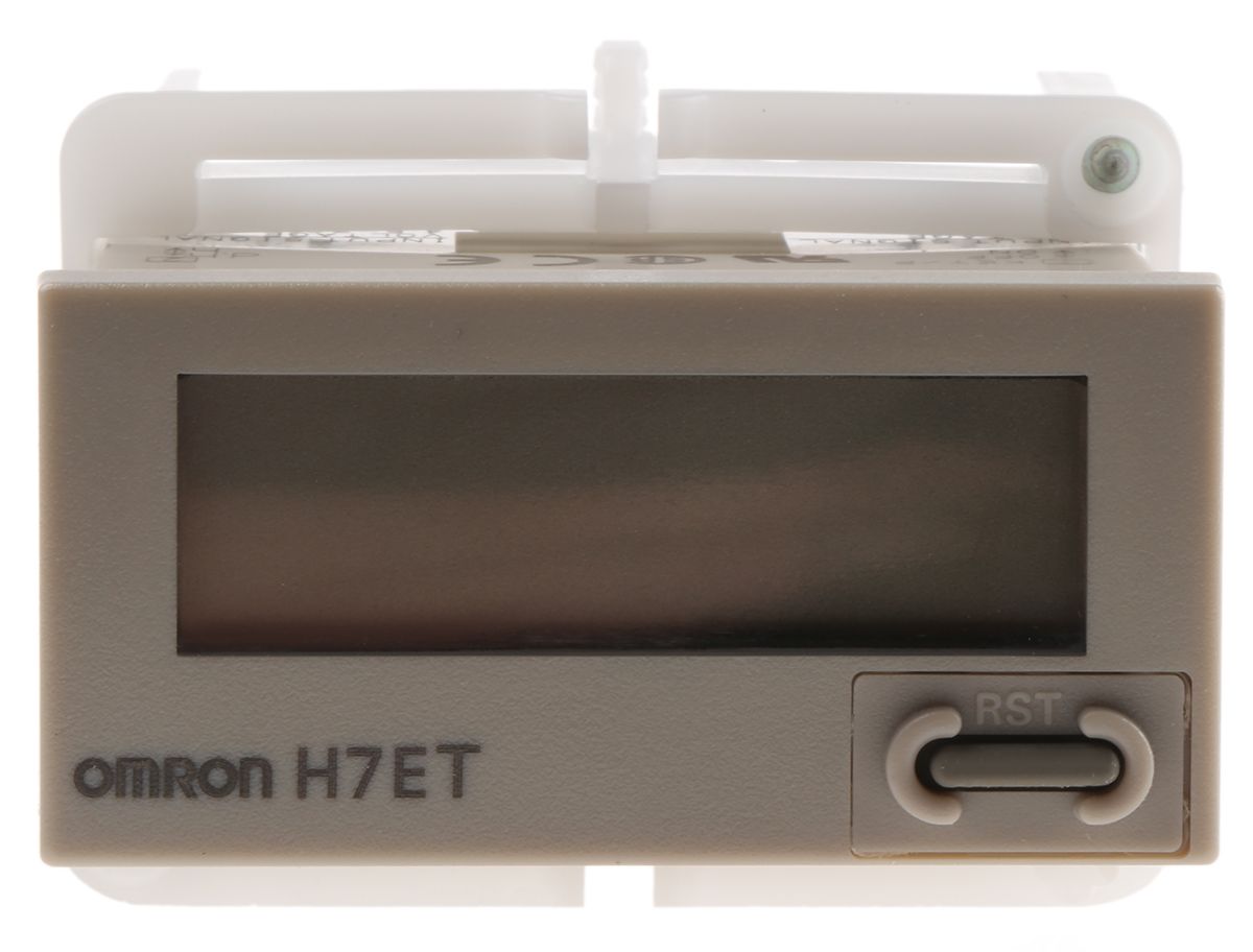 Omron H7E, 7 cifret Tæller med LCD Display, Forsyning: 4,5→ 30 V dc