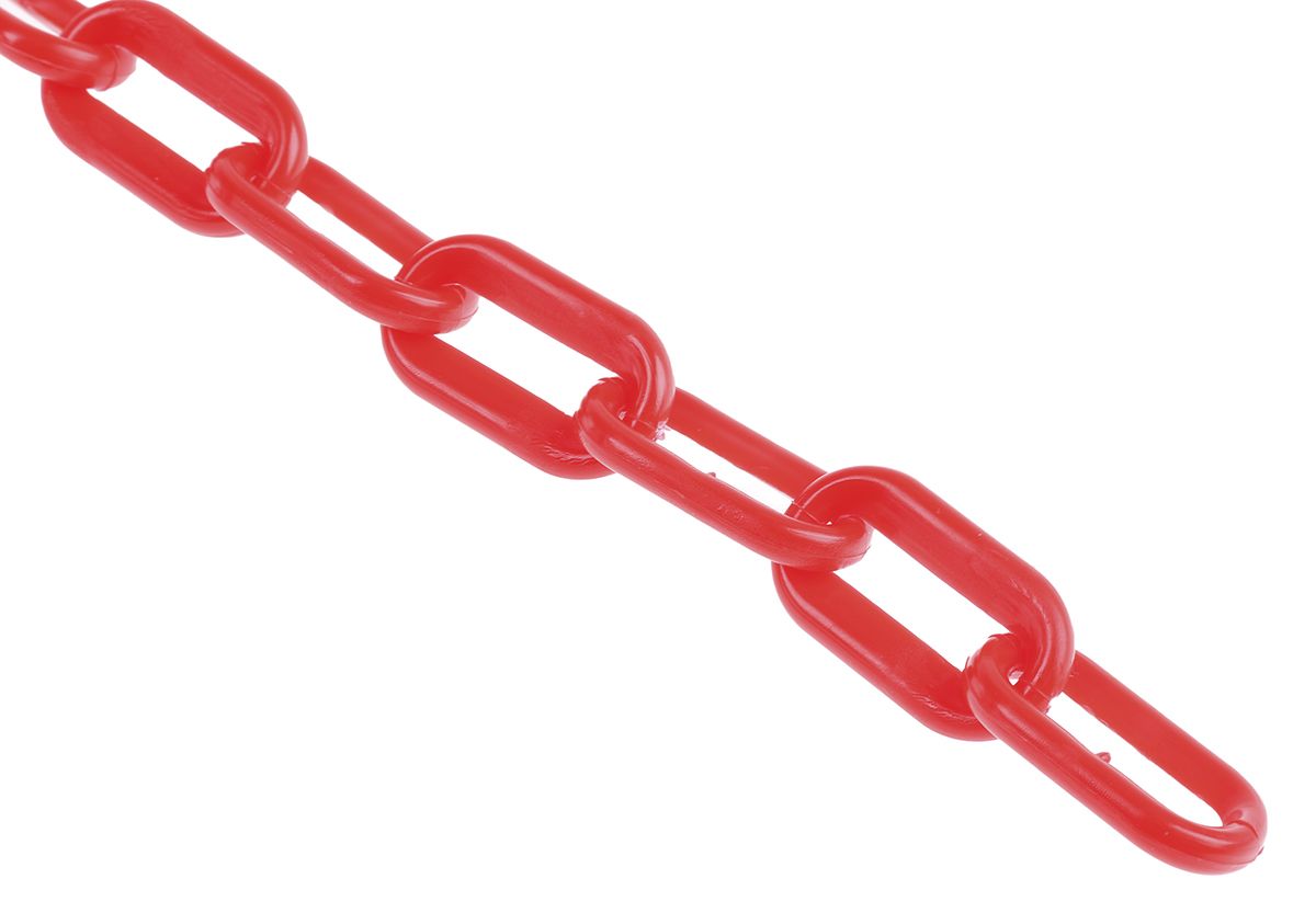 HDC000-265-400 | JSP Red & White Polyethylene Chain Barrier, 25m | RS