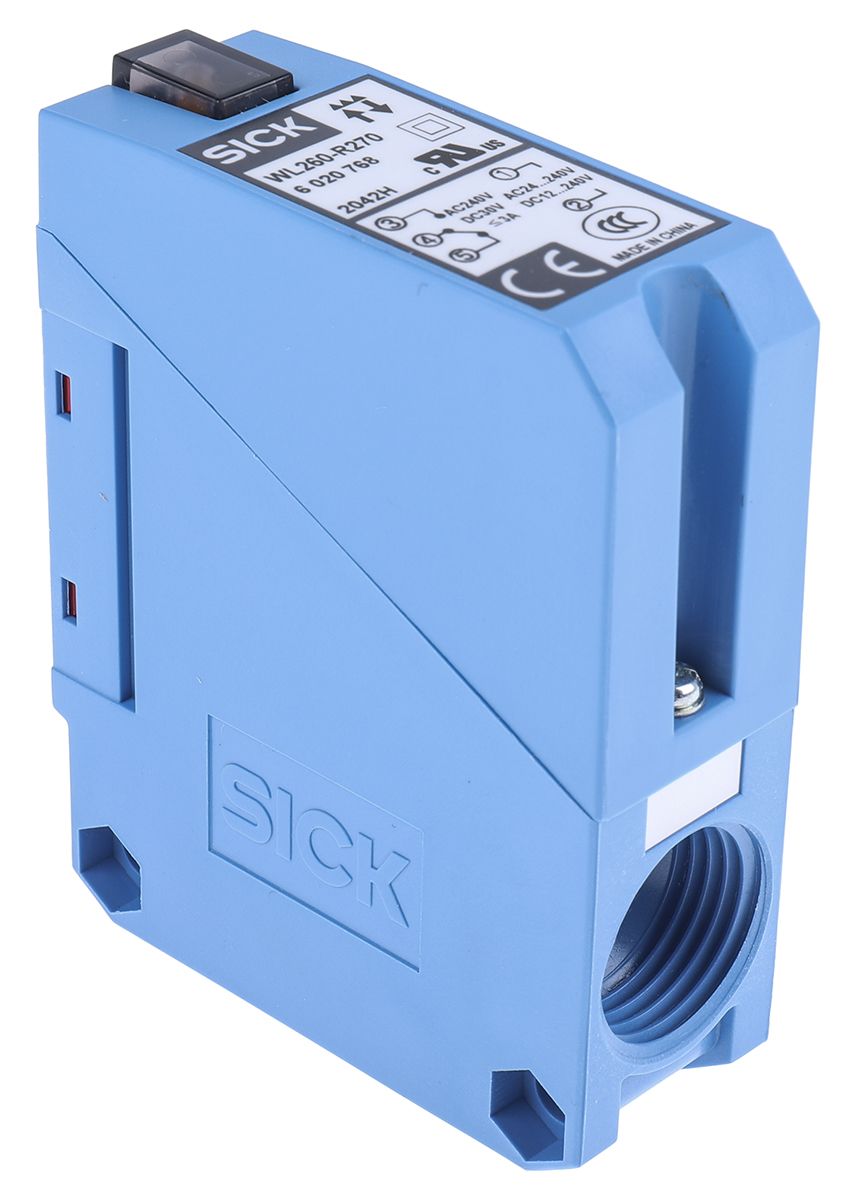 Sick Retroreflective Photoelectric Sensor, Block Sensor, 100 mm → 15 m Detection Range