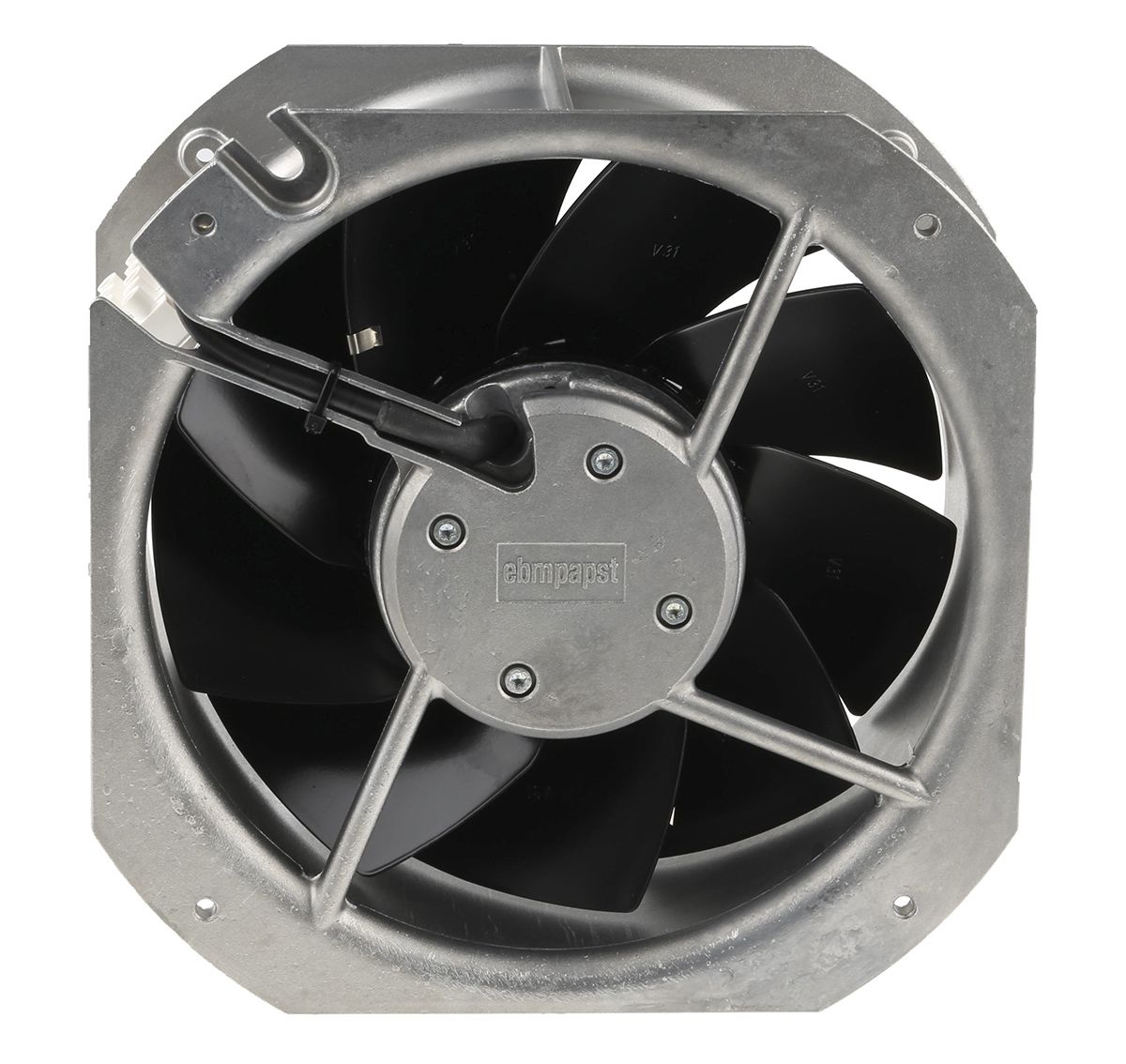 ebm-papst W1G200 Series Axial Fan, 24 V dc, DC Operation, 1095m³/h, 55W, 225 x 225 x 80mm
