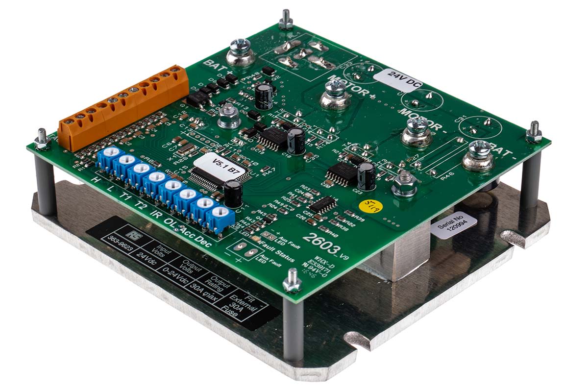 RS PRO, DC Motor Controller, Potentiometer Control, 19 → 34 V dc, 30 A