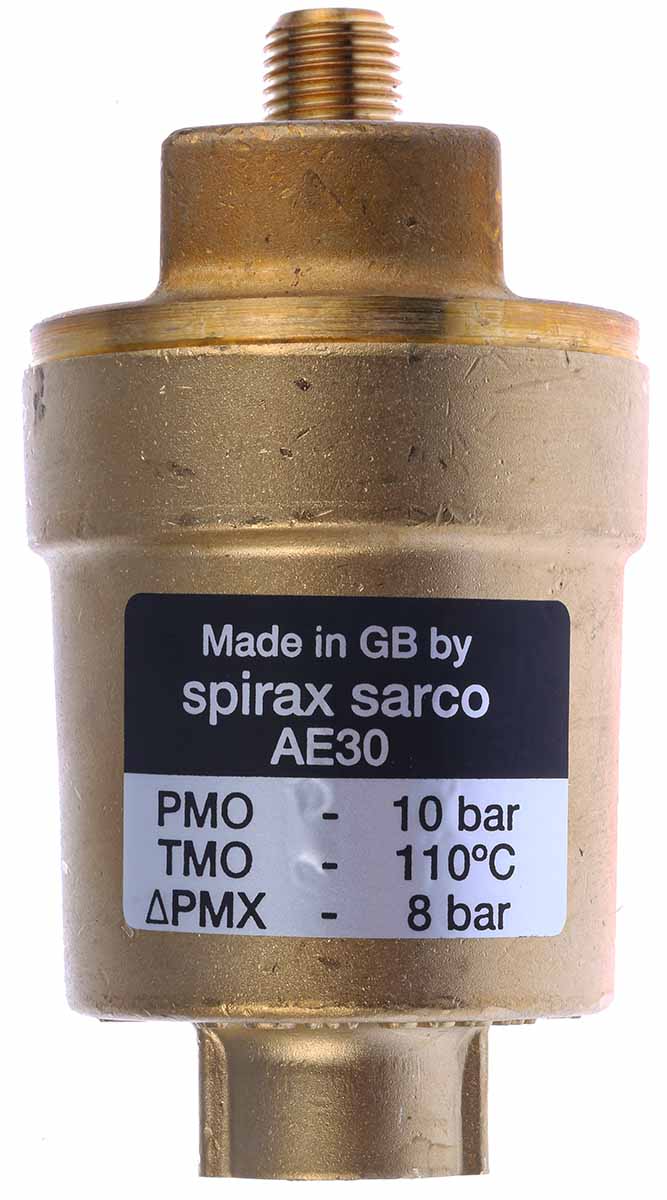 Spirax Sarco Air Vent, AE30A 1/2 in BSPP 1/4 in BSP