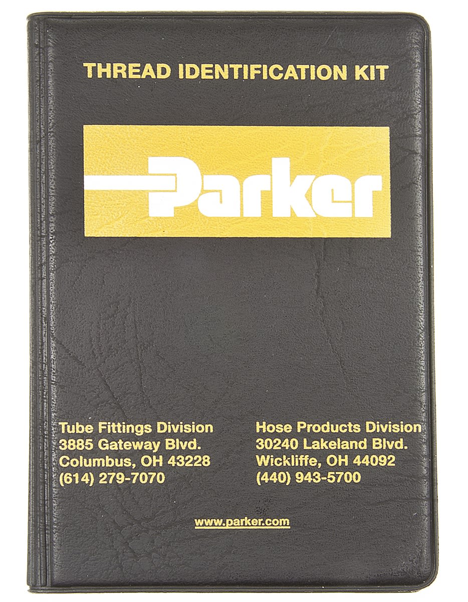 Parker Hydraulic Thread Identification Kit MIK-1, Caliper Set, Instruction Booklet, Thread Profiles