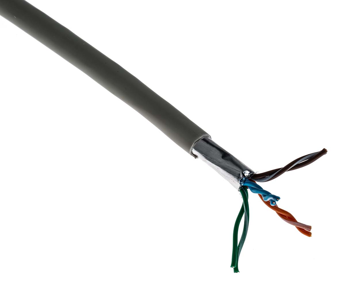Belden Ethernetkabel Cat.5e, 305m, Grau Verlegekabel F/UTP, Aussen ø 6.5mm, LSZH