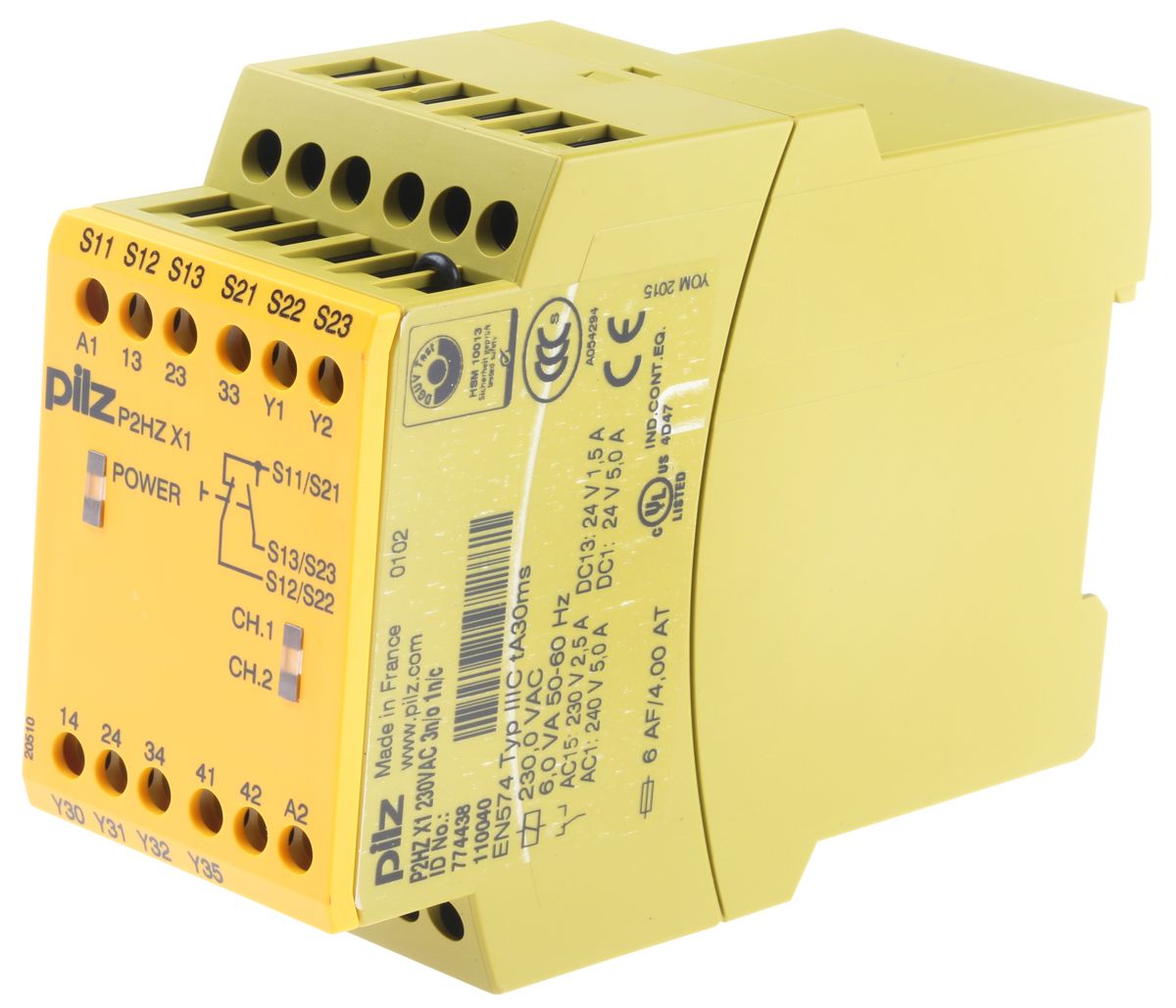 774438 Pilz P2HZ X1 Series DualChannel Two Hand Control Safety Relay