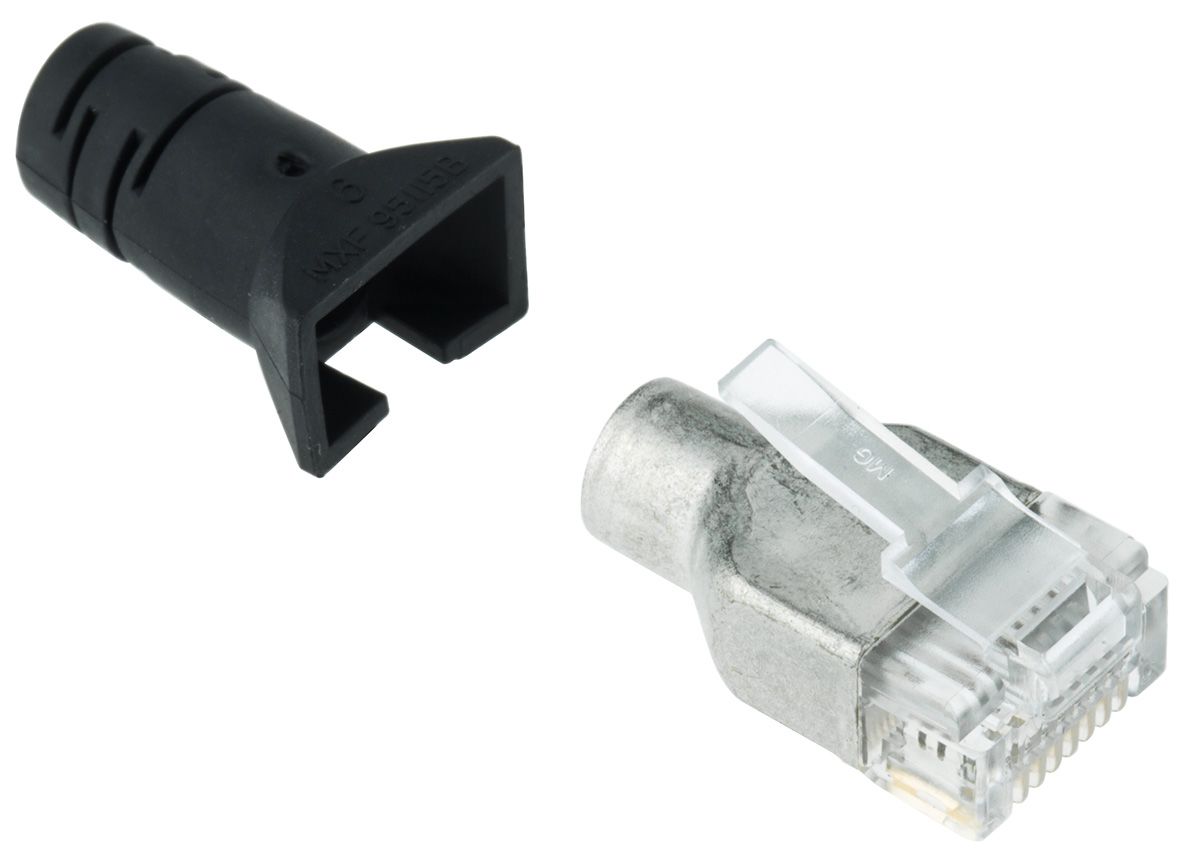 Molex 95043 Series Number Cat5 8 Way Straight Cable Mount Shielded RJ45 Connector Male