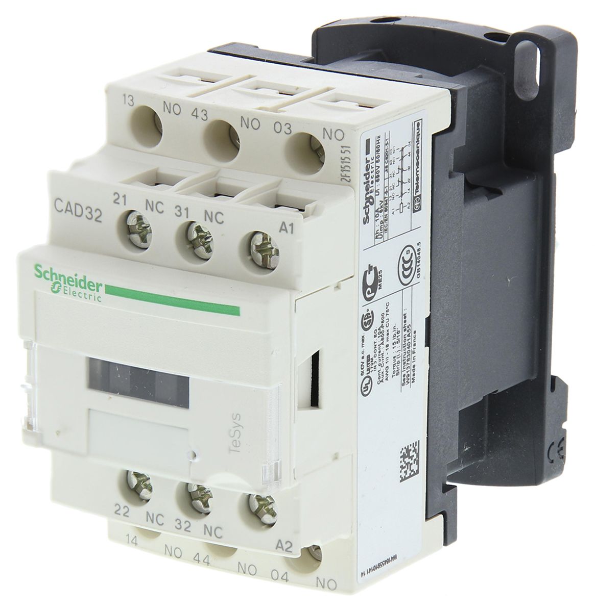 Schneider Electric Control Relay - 2NO + 2NC, 10 A Contact Rating, TeSys
