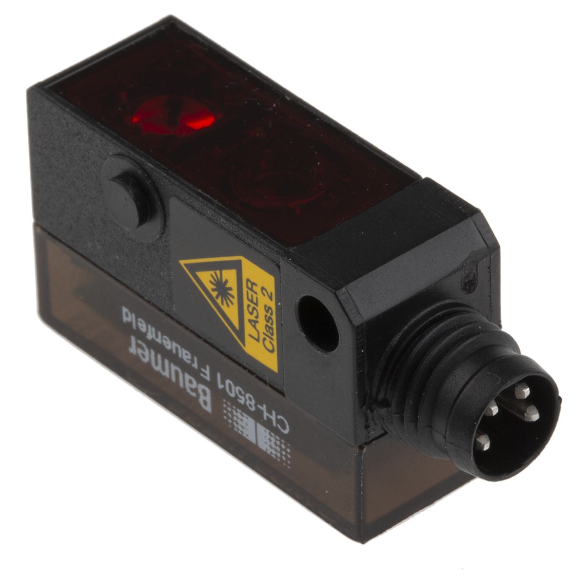 Baumer OHDK Kubisch Optischer Sensor, Diffus, Bereich 22 mm → 130 mm, PNP Ausgang, 4-poliger M8-Steckverbinder