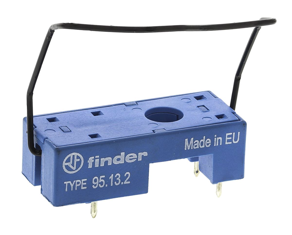 Finder 95 Series Relay Socket, for use with 40.31 Series, 40.41 Series