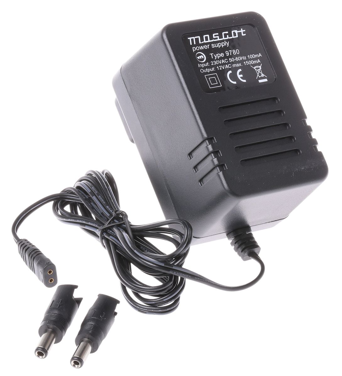 9780000045 | Mascot 18W Plug-In AC/DC Adapter 12V ac Output, 1.5A ...