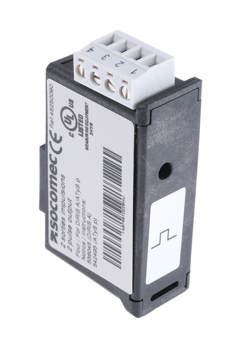 Socomec PLC I/O Module for use with DIRIS A40, DIRIS A41, Configurable, 100 V dc