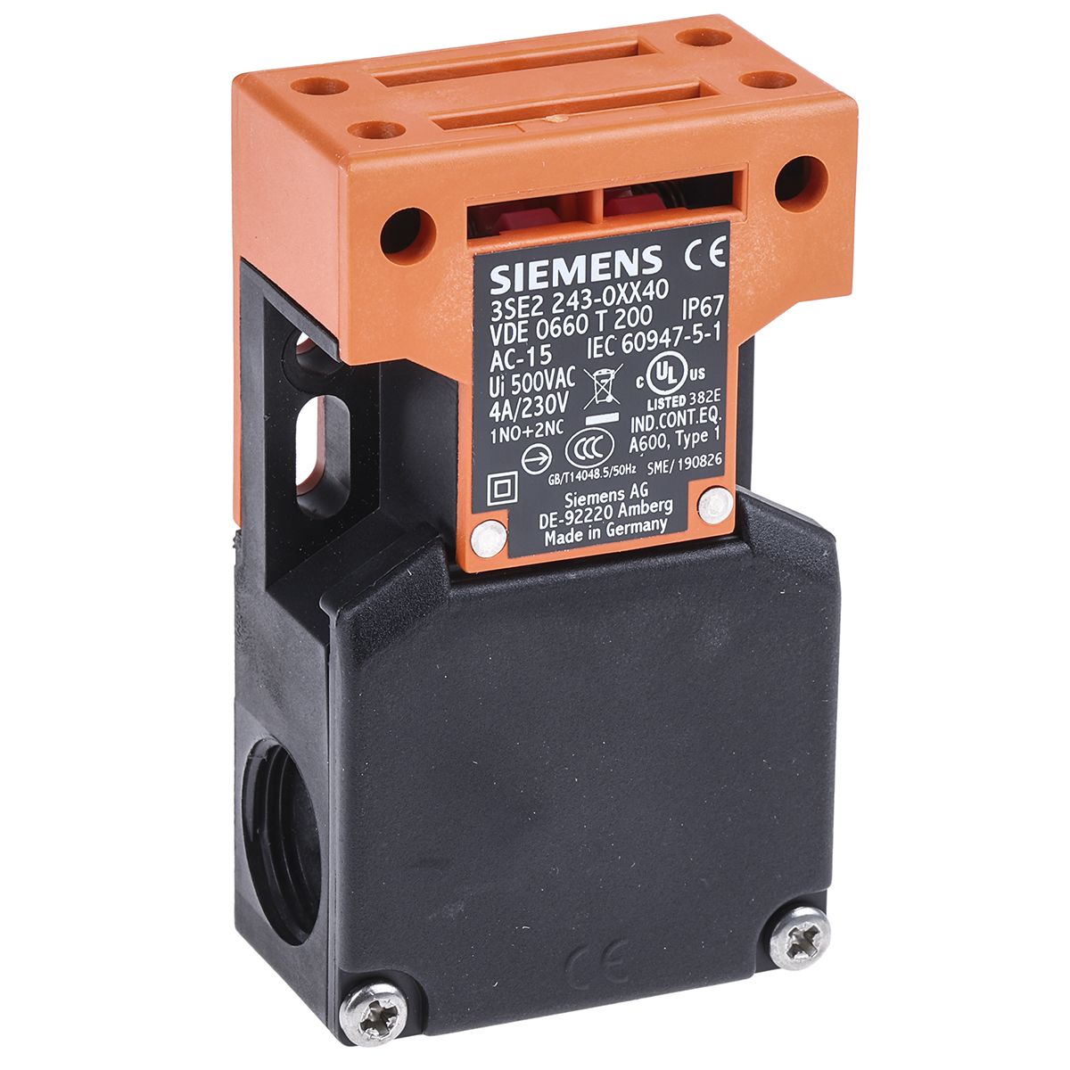 Interrupteur de sécurité Siemens 3SE5, NO/NF