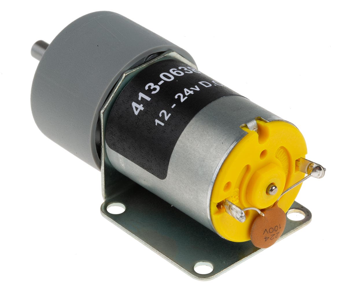 RS PRO Brushed Geared DC Geared Motor, 1.31 W, 12 V, 59 mNm, 221 rpm, 4mm Shaft Diameter