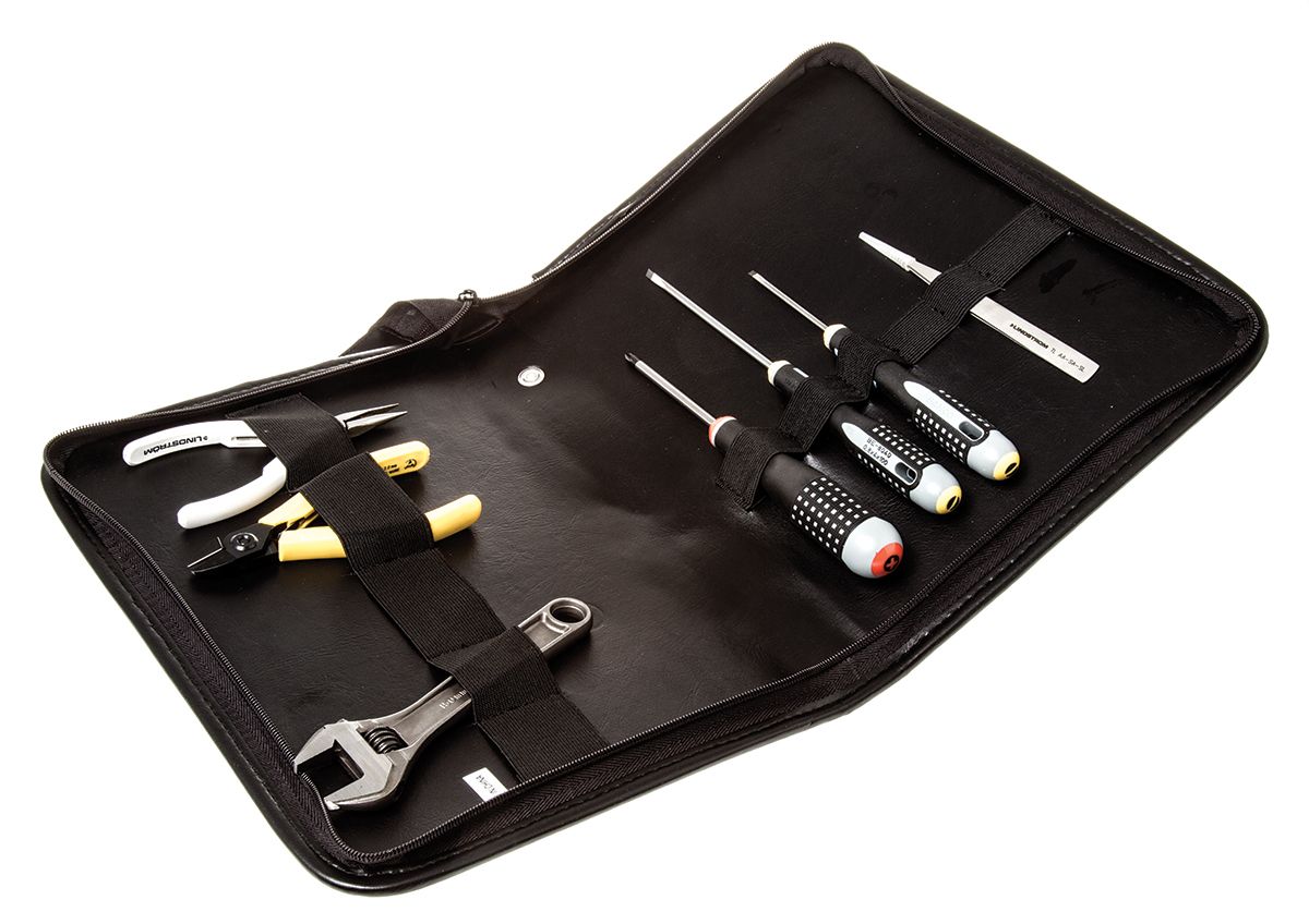 9848 Lindstrom 8 Piece Electronics Tool Kit with Pouch RS