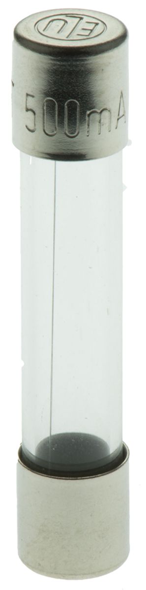 SIBA 500mA T Glass Cartridge Fuse, 6.3 x 32mm