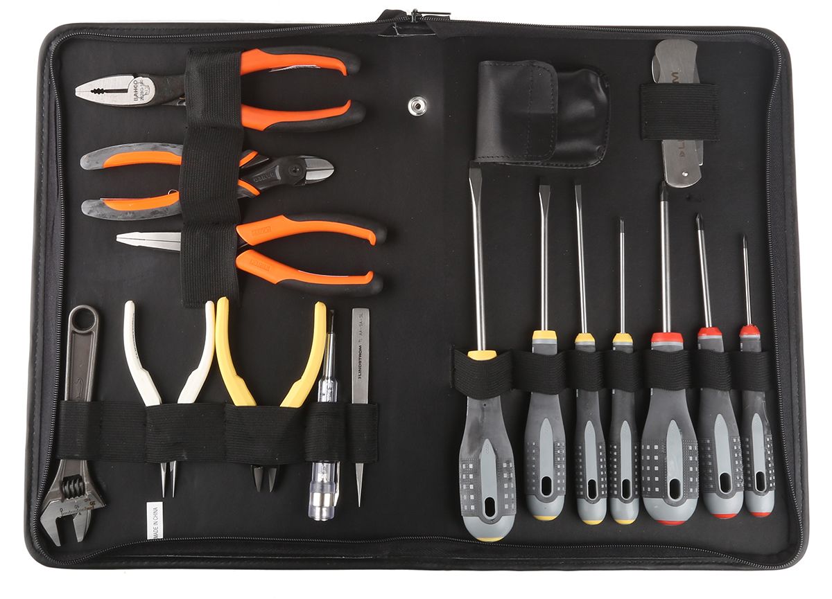Bahco 17 Piece Electricians Tool Kit with Pouch