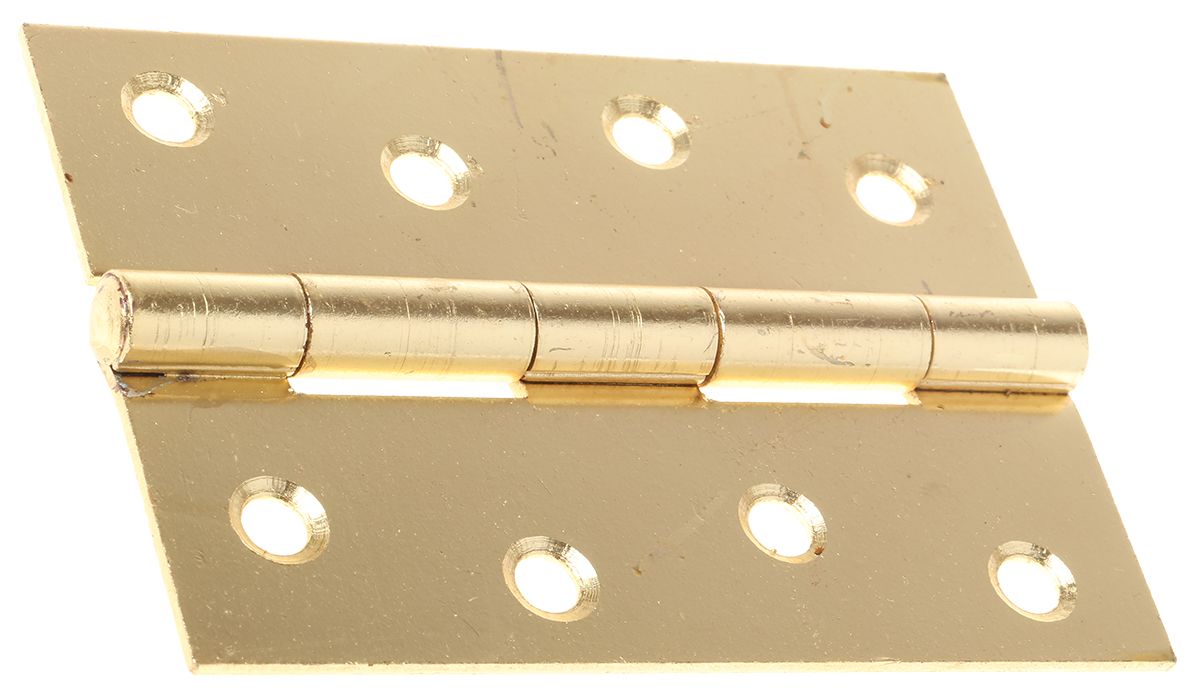 RS PRO Steel Butt Hinge, Screw Fixing 100mm x 71mm x 1.75mm