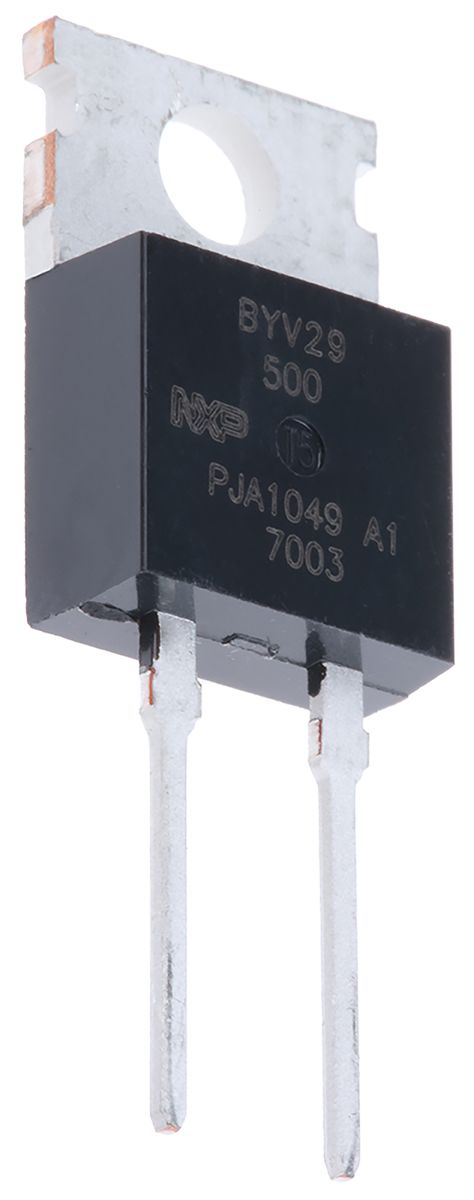 WeEn Semiconductors Co., Ltd 500V 9A, Ultrafast Rectifiers Diode, 2-Pin TO-220AC BYV29-500,127