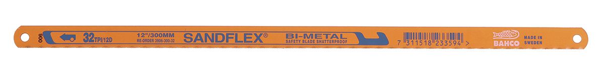 Bahco 300.0 mm Spring Steel Hacksaw Blade, 32 TPI