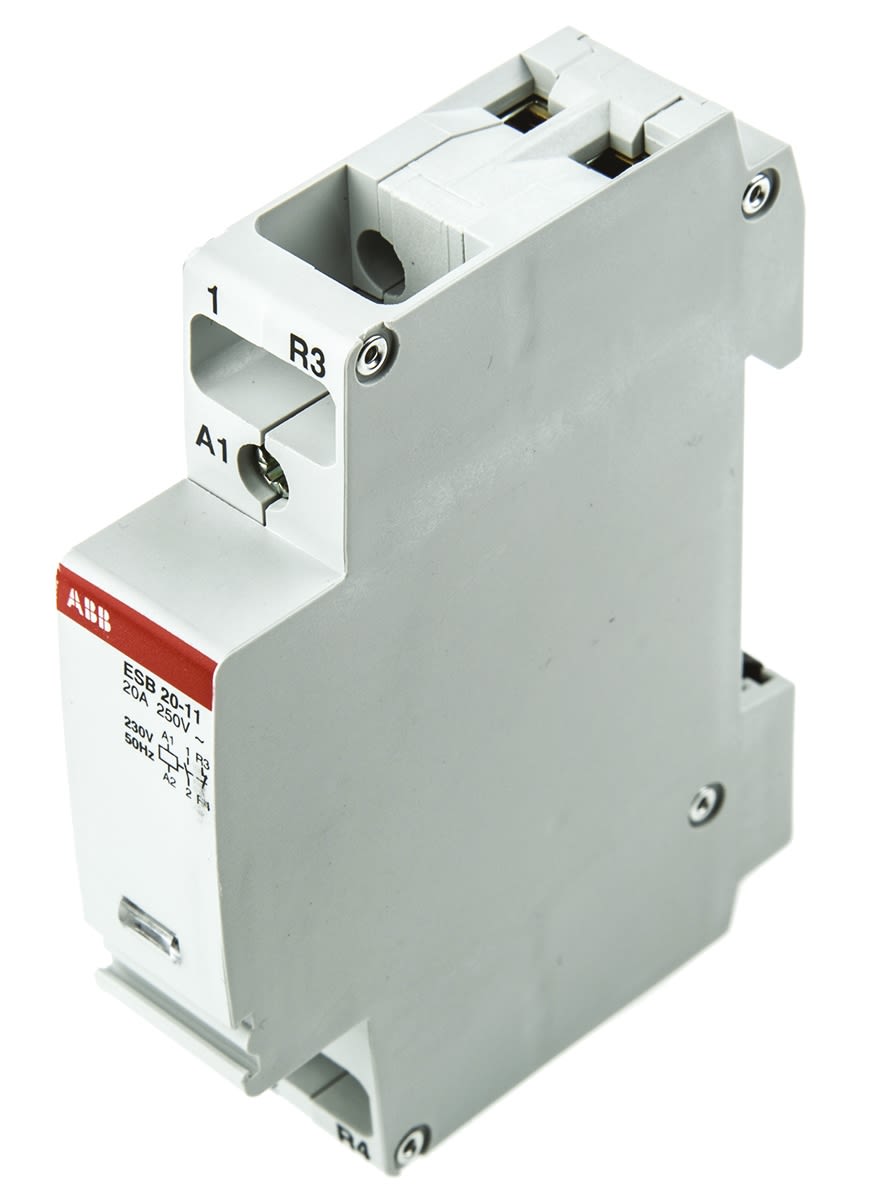 GHE3211302R0006 | ABB ESB20-11 ESB Contactor, 230 V ac Coil, 2 Pole, 20 A, 4 kW, 1NO   1NC | RS