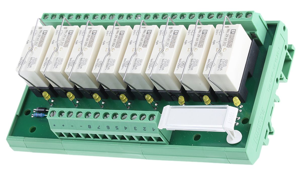 5912436 Phoenix Contact DIN Rail Mount Interface Relay Module, SPDT RS