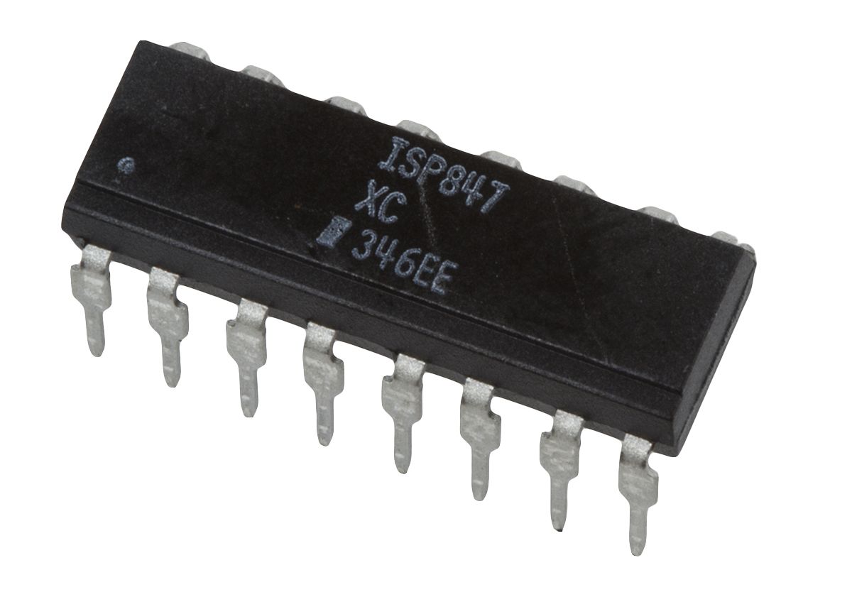 ISP847XC DC Input Transistor Output Quad Optocoupler, Through
