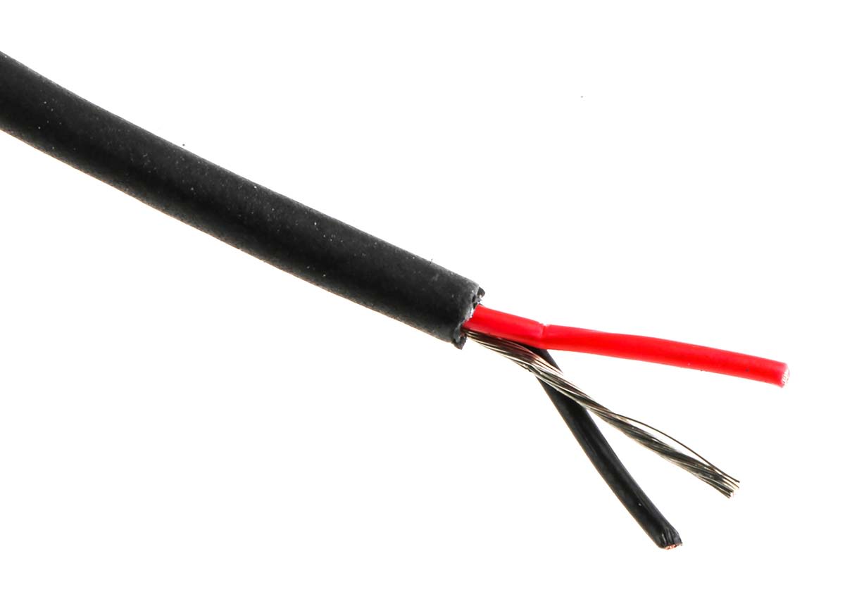 Câble audio Van Damme 1 paire , 0,22 mm² Blindé Feuille aluminium / PET, 24 AWG, Paires torsadées, gaine Noir