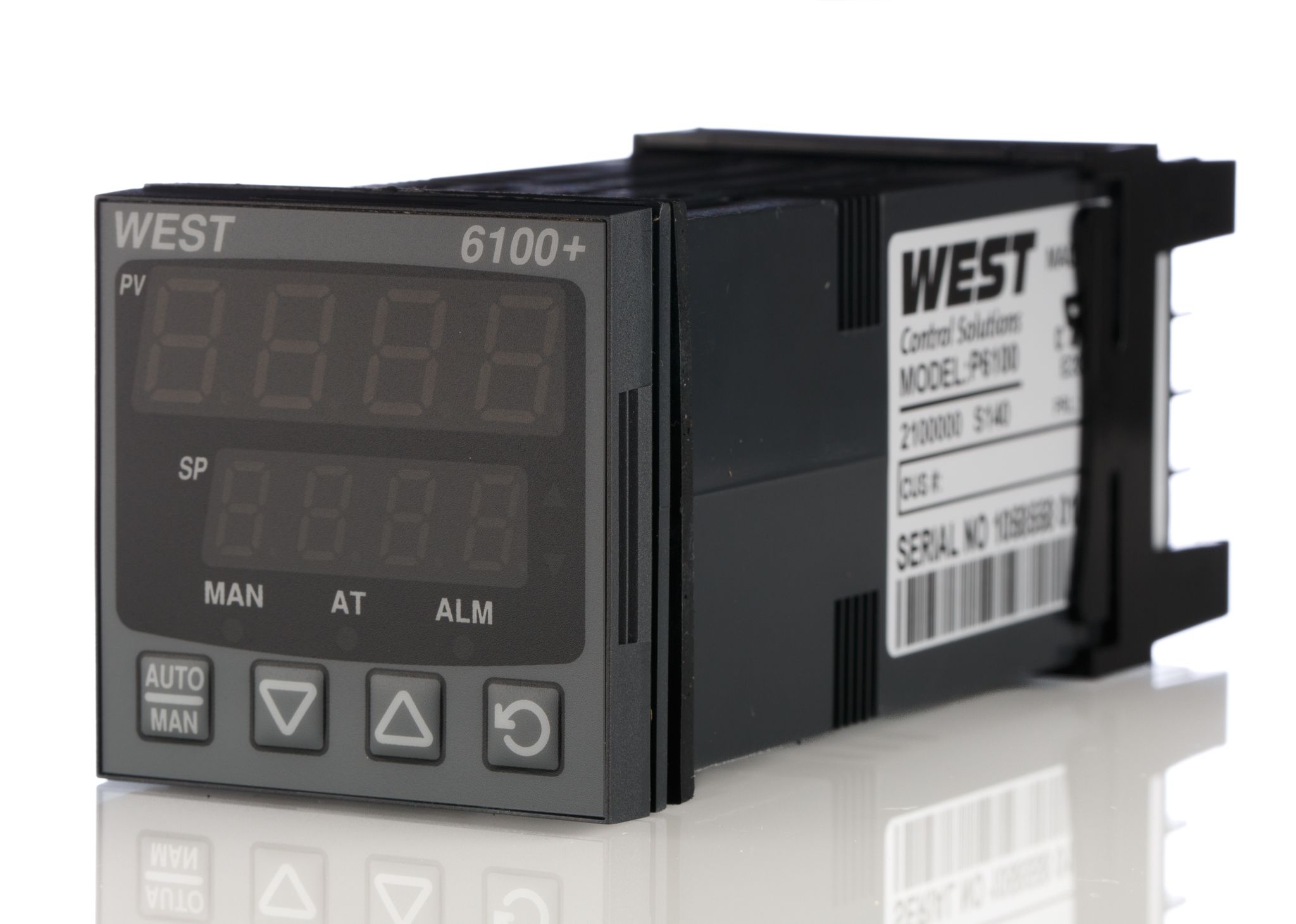 West Instruments P6100 PID Temperature Controller, 48 x 48 (1/16 DIN)mm, 1 Output Relay, 100 V ac, 240 V ac Supply