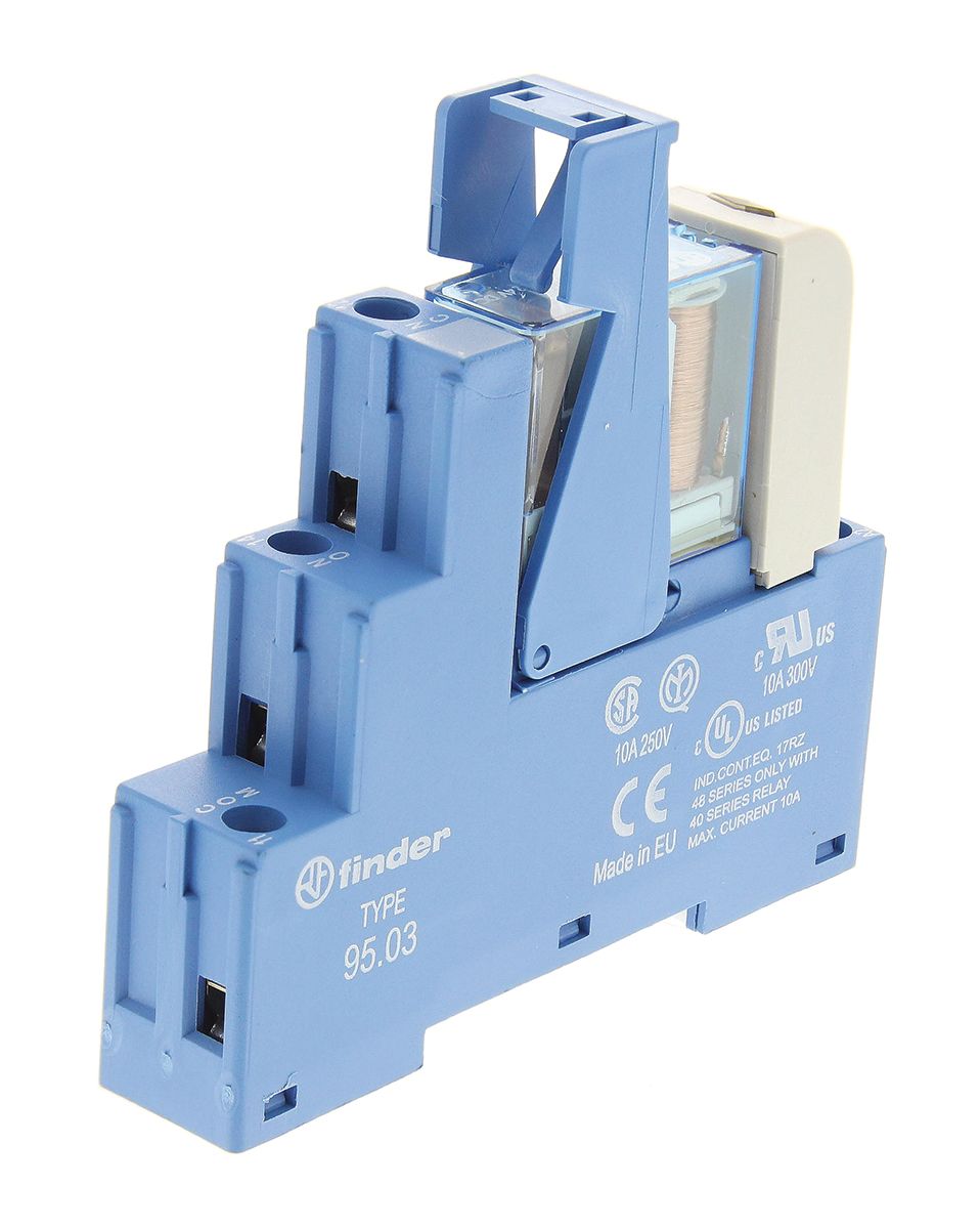 48.31.7.024.0050SPA Finder DIN Rail Mount Interface Relay, 24V dc